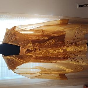 Vintage Gold two piece top n wrap